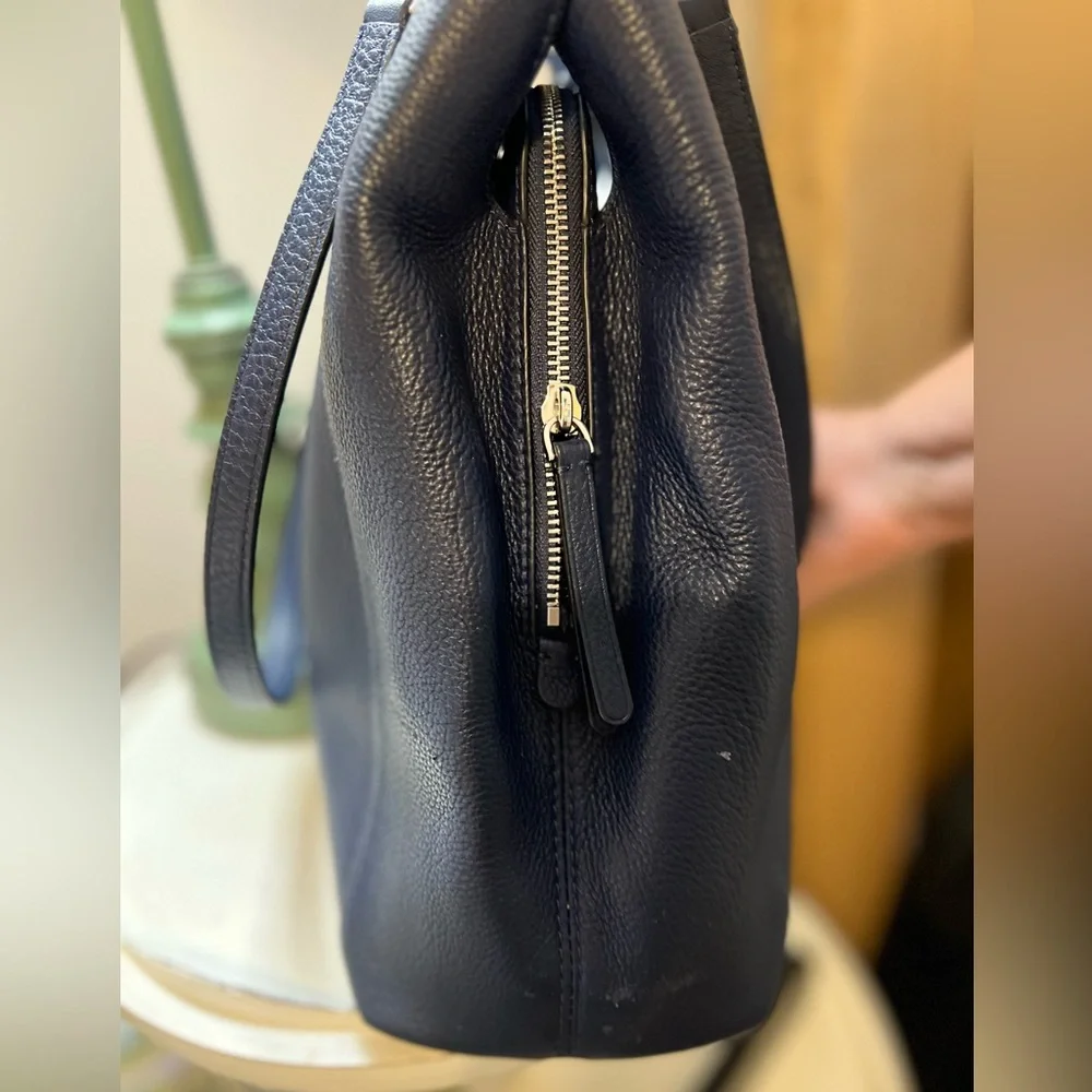 kate spade Black Pebbled Leather Hobo Satchel